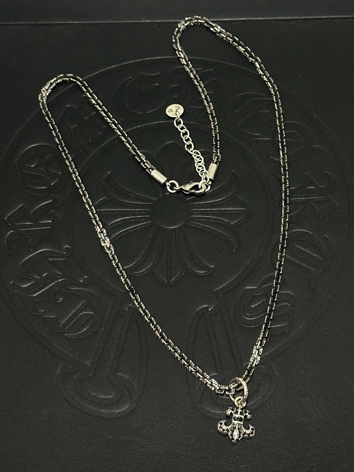 Chrome Hearts Sterling Silver Cross Necklace