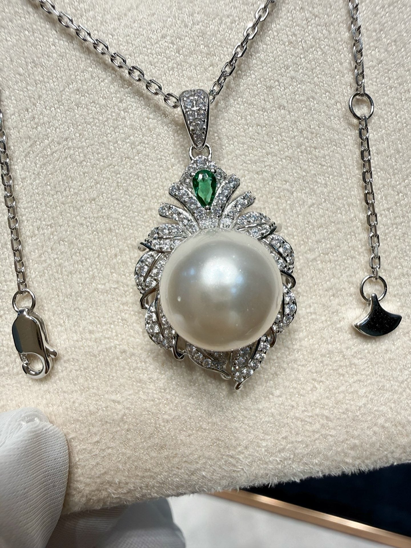 Swarovski Sterling Silver Pearl Necklace