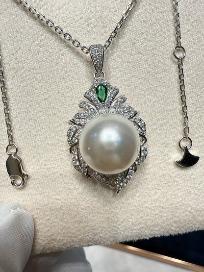 Swarovski Sterling Silver Pearl Necklace