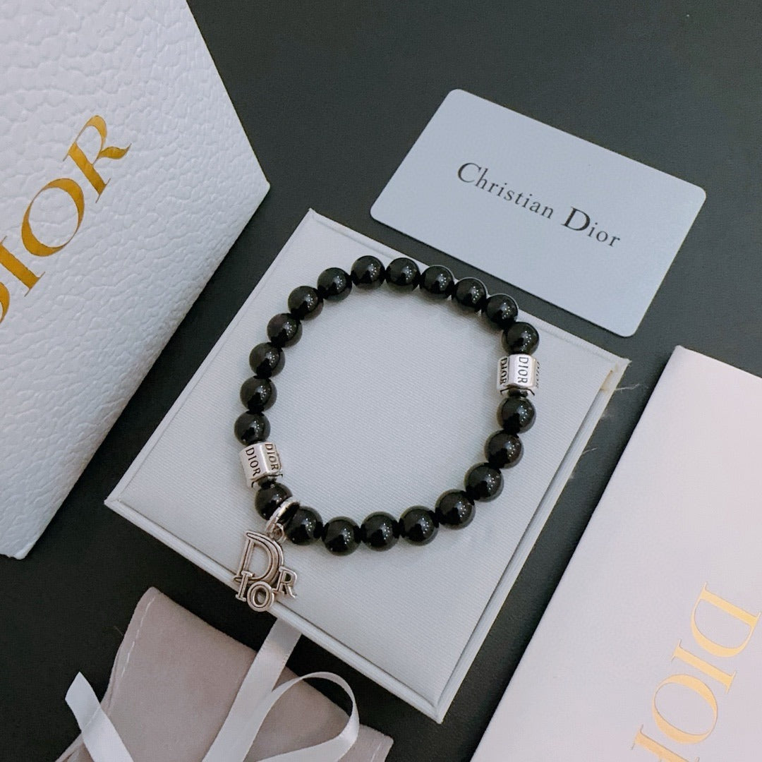Dior Sterling Silver Vintage-Finish Bracelet