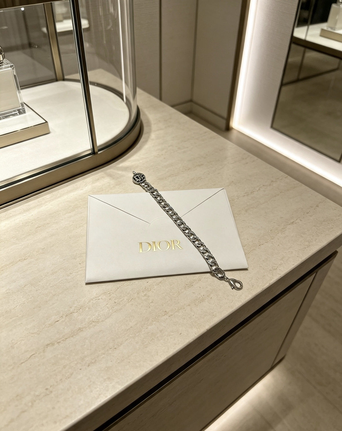 Dior Sterling Silver Chain Bracelet