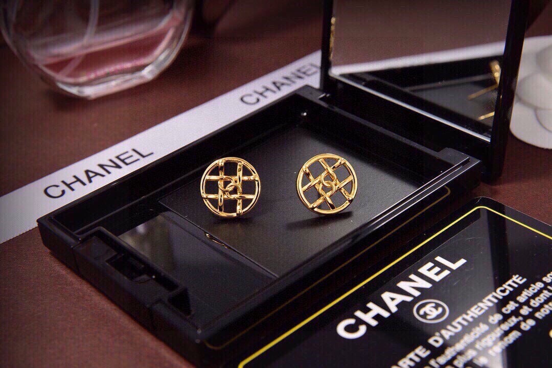 Chanel Openwork Earrings