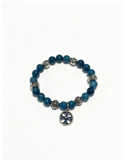 Chrome Hearts Sterling Silver Cross Bracelet