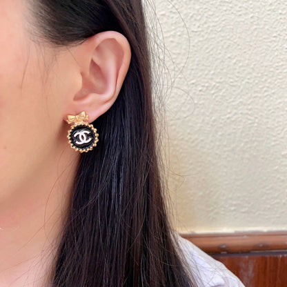 Chanel Bow Earrings