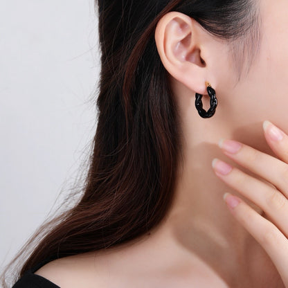 Bottega Veneta Enamel Earrings