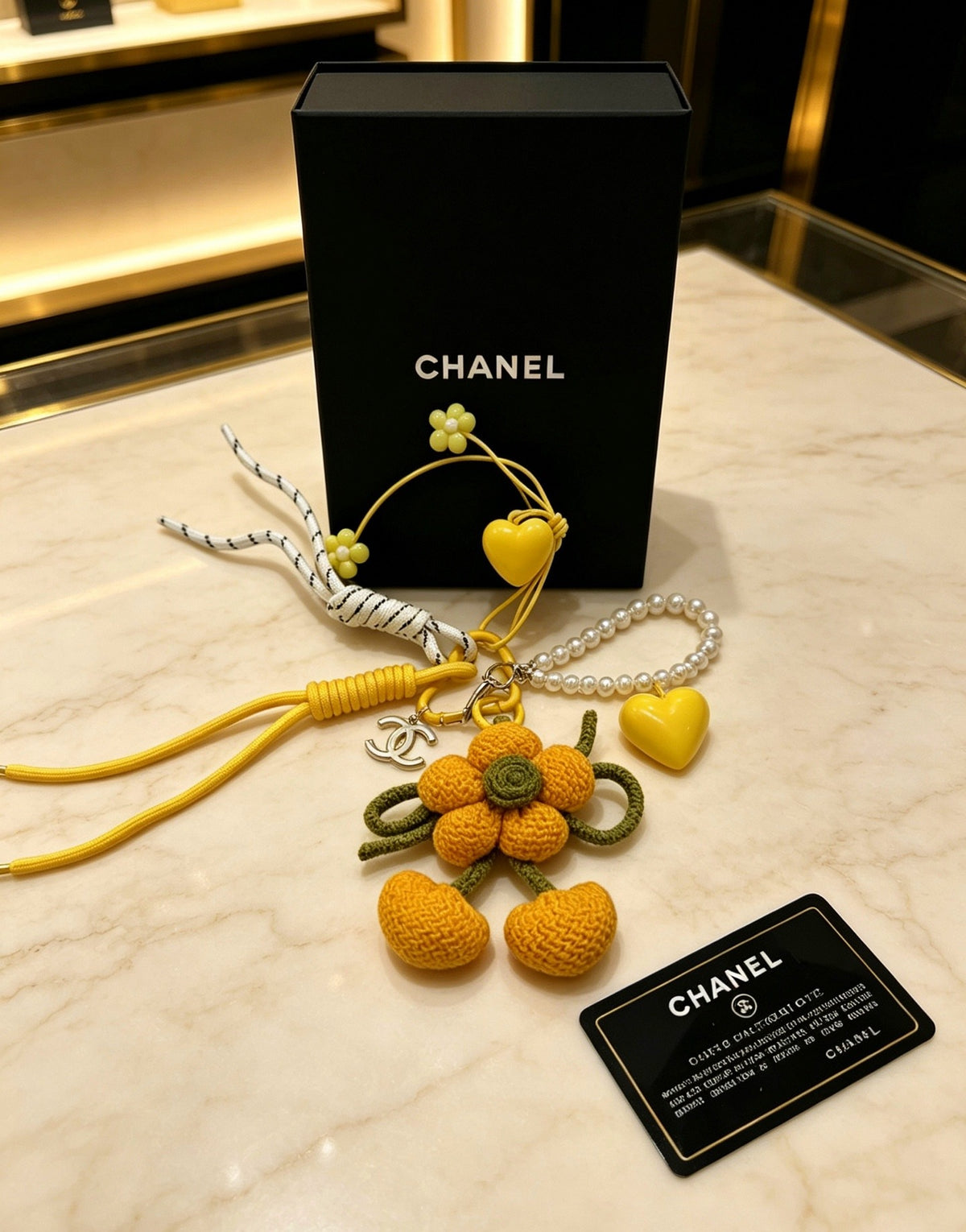 Chanel Vintage-Finish Keychain