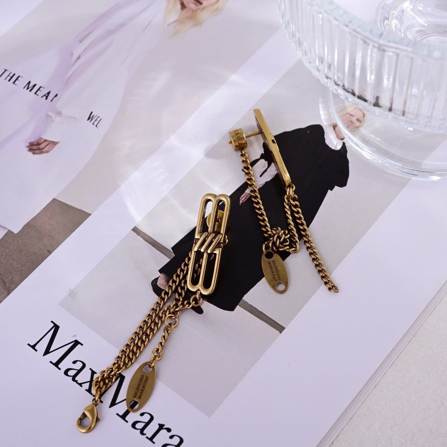 Balenciaga Brass Earrings