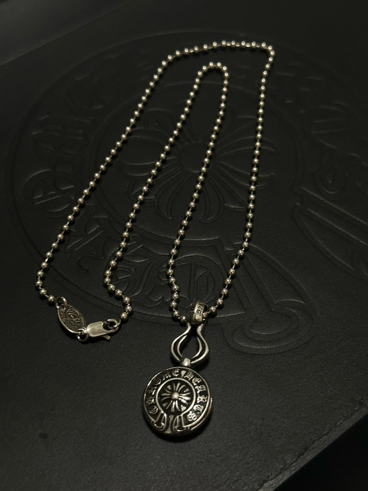 Chrome Hearts Sterling Silver Cross Necklace