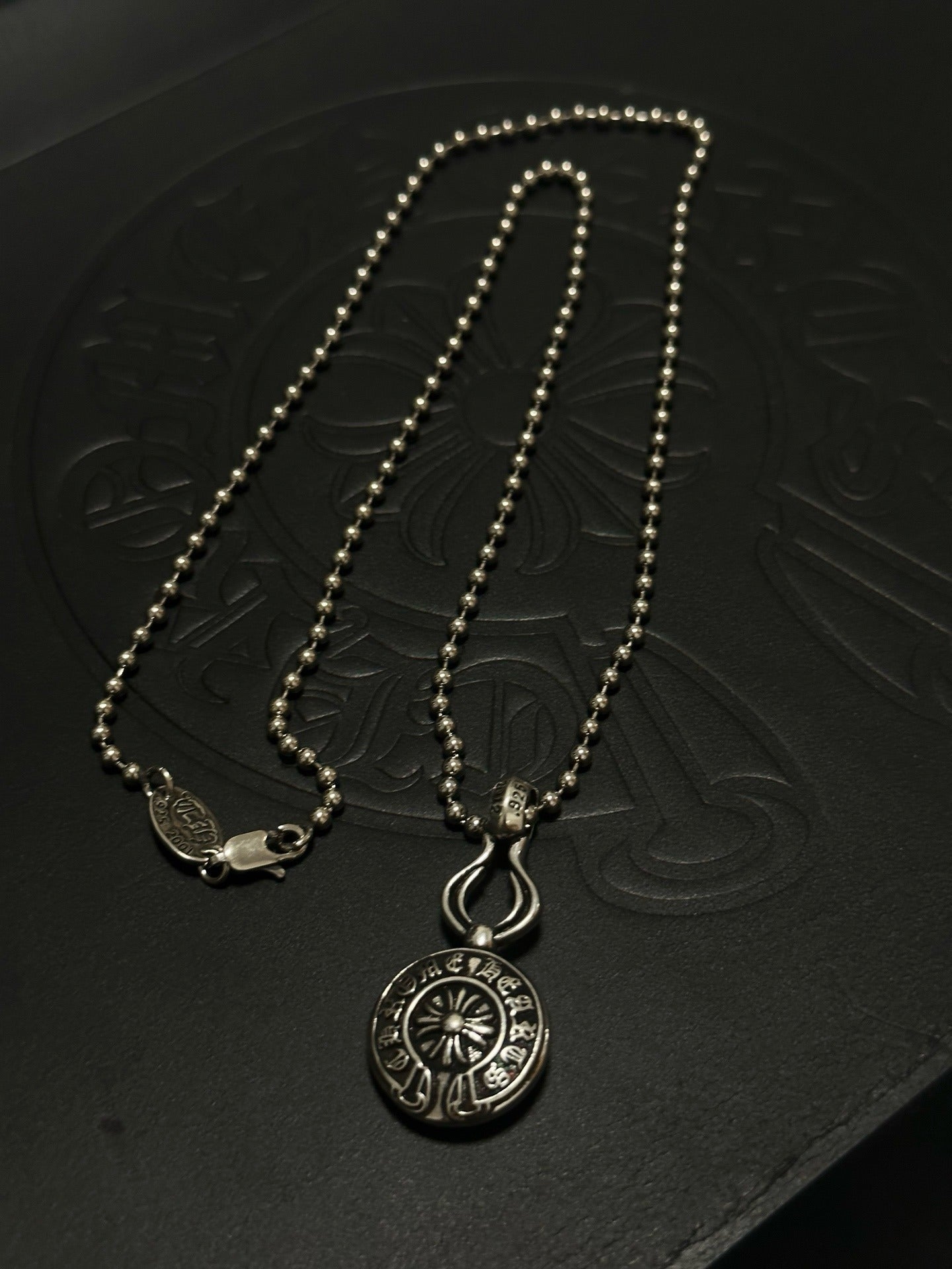 Chrome Hearts Sterling Silver Cross Necklace