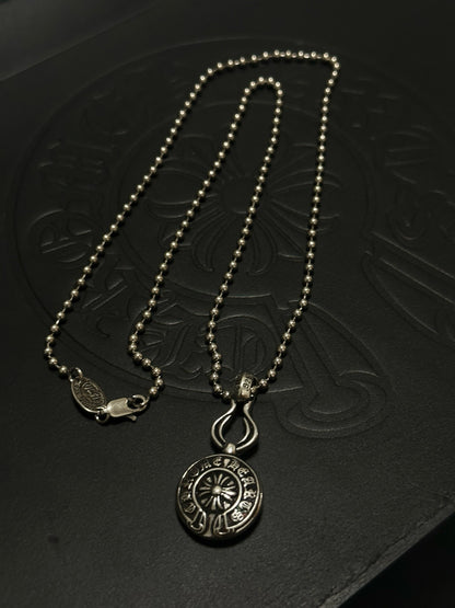 Chrome Hearts Sterling Silver Cross Necklace