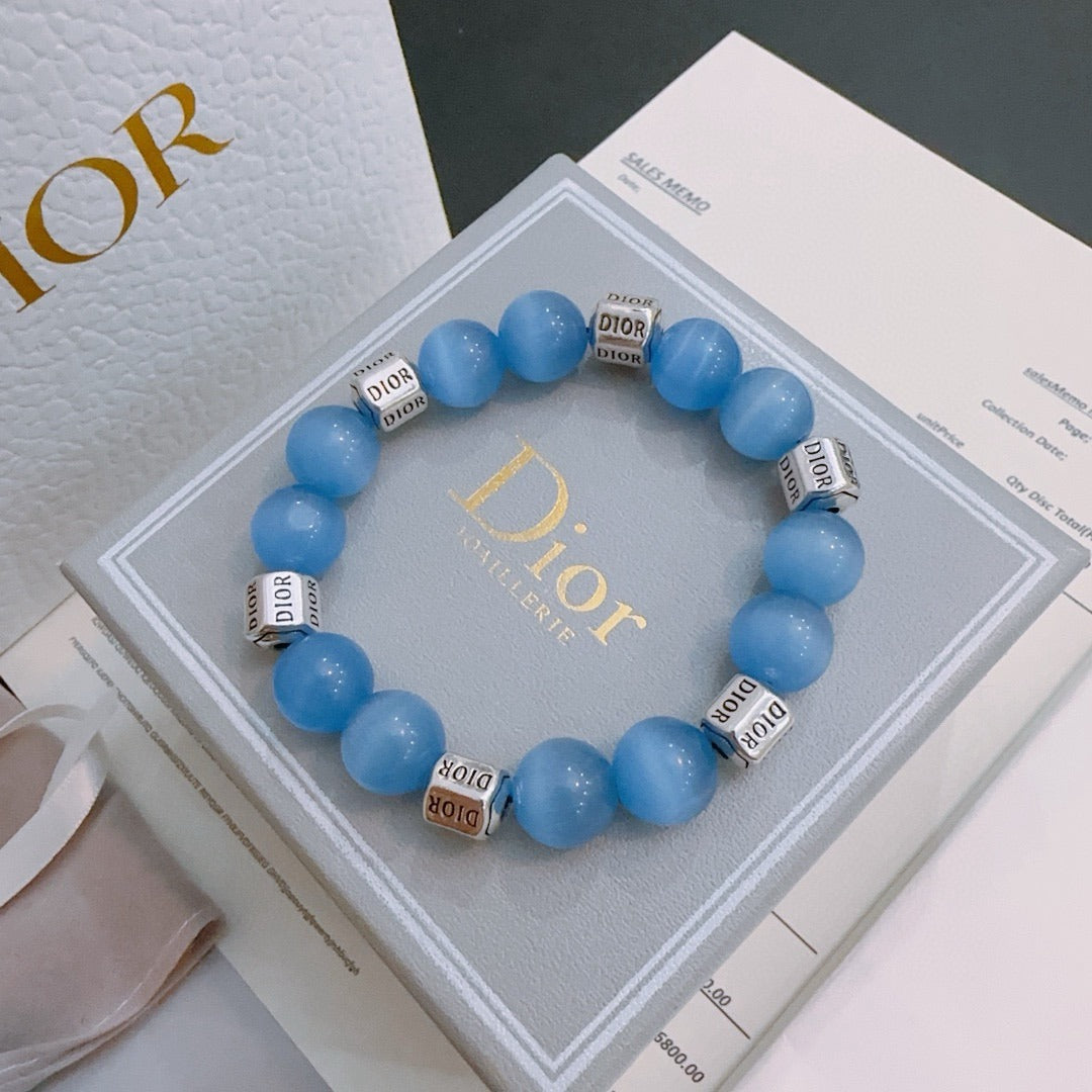 Dior Sterling Silver Vintage-Finish Bracelet