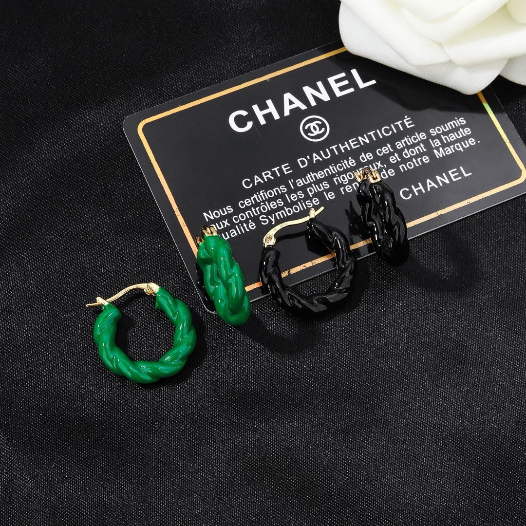 Bottega Veneta Enamel Earrings