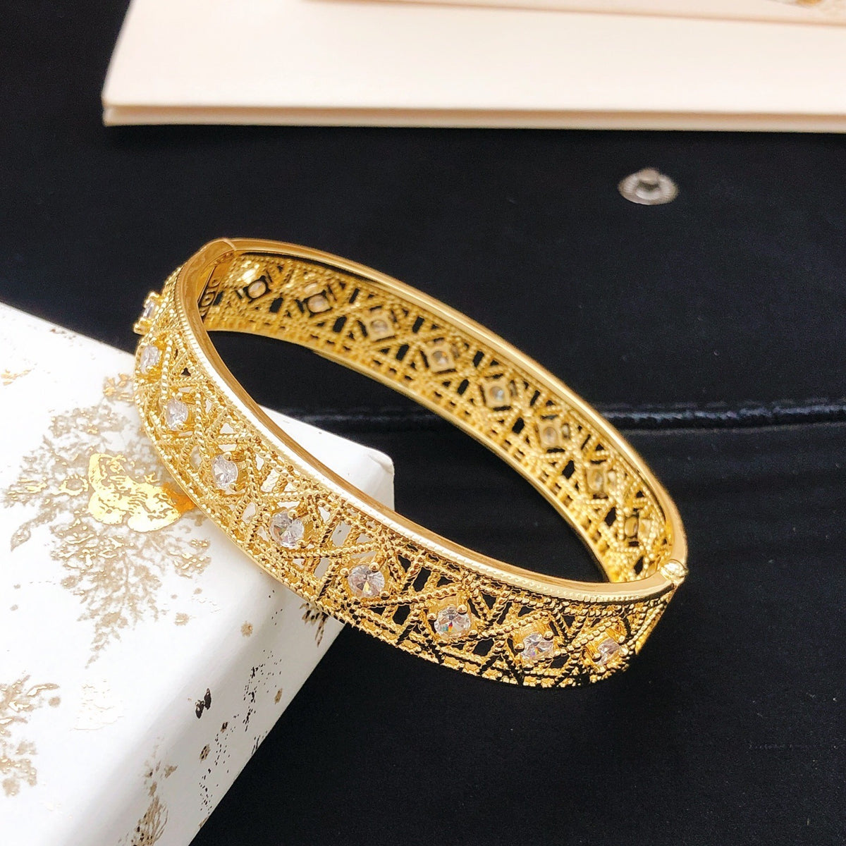 Dior Brass Openwork Bracelet
