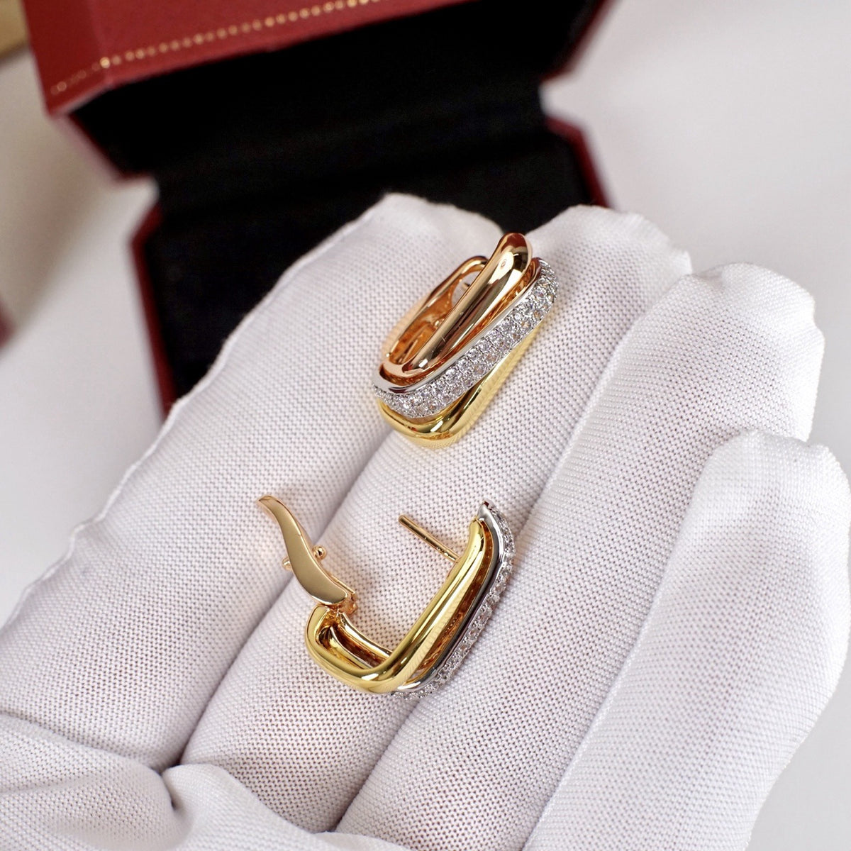 Cartier Gold Trinity Earrings
