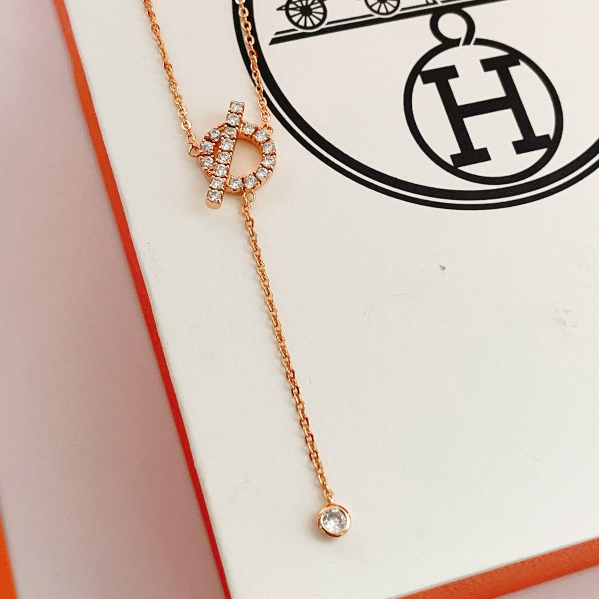 Hermes Brass Tassel Necklace