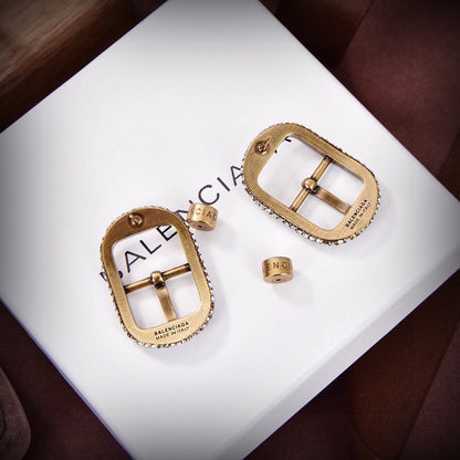 Balenciaga Brass Earrings