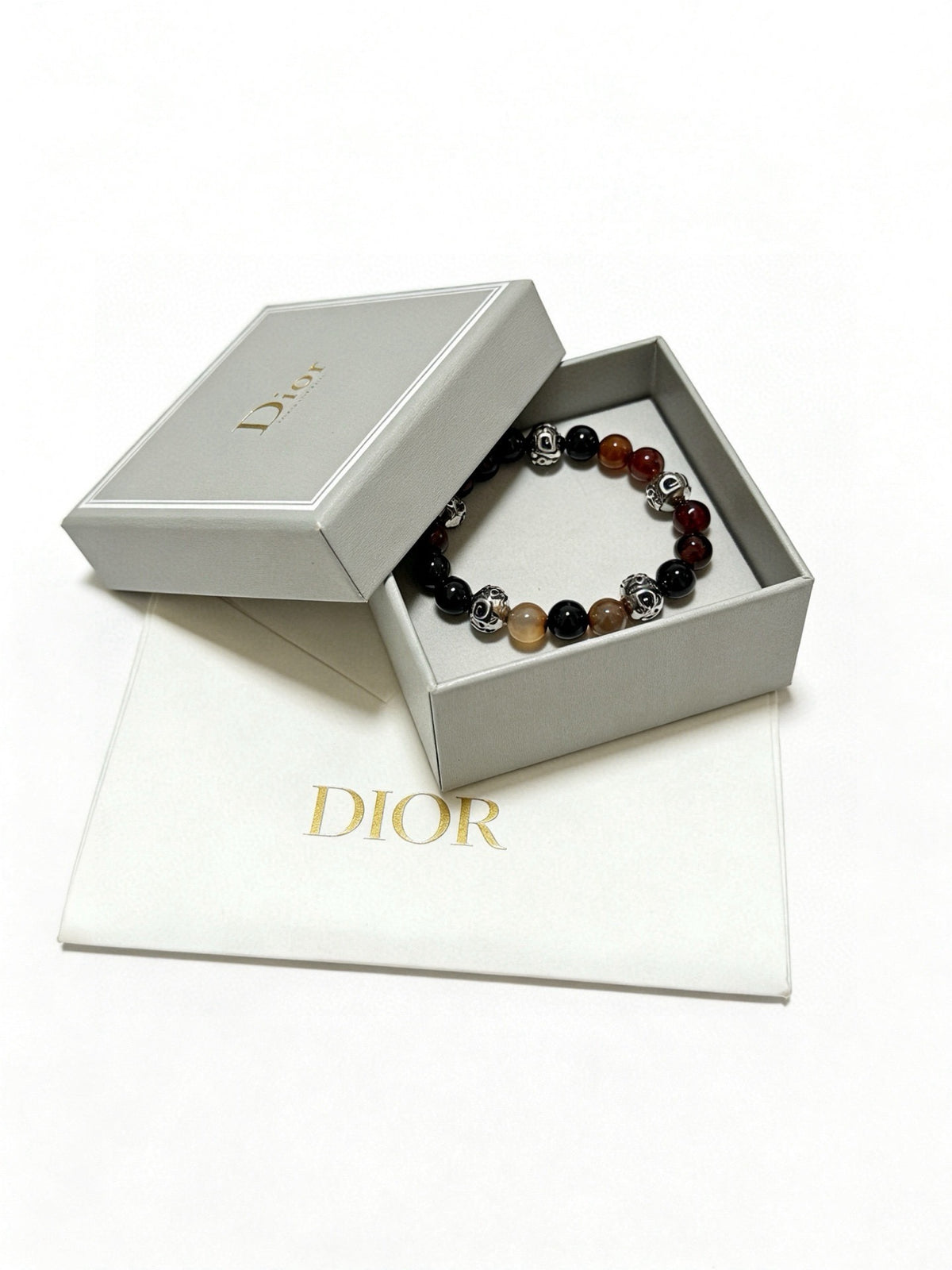 Dior Sterling Silver Vintage-Finish Bracelet