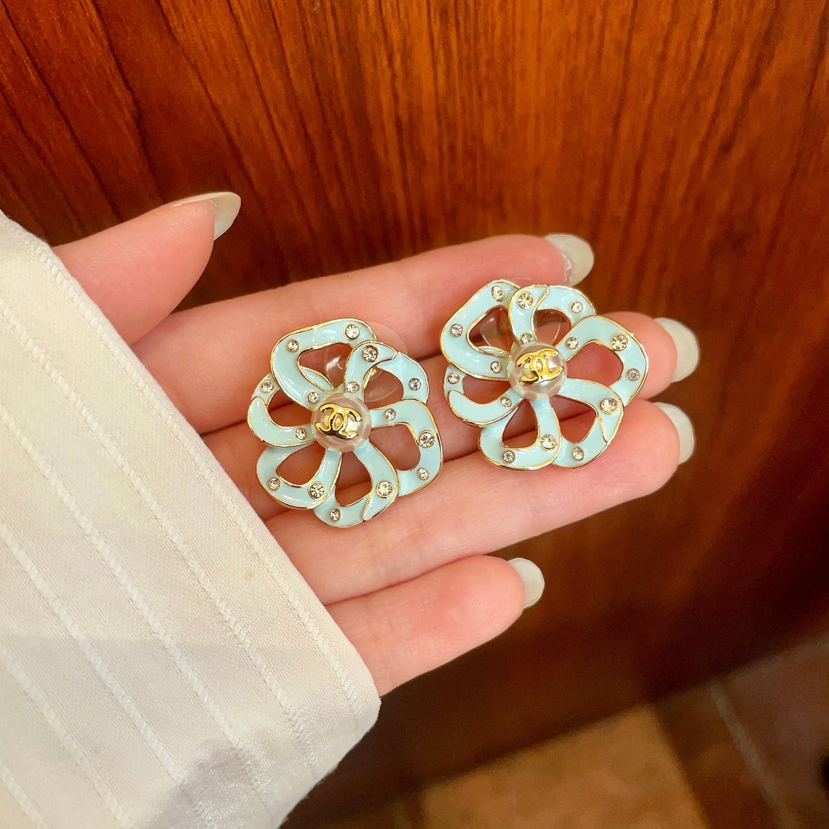 Chanel Openwork Earrings