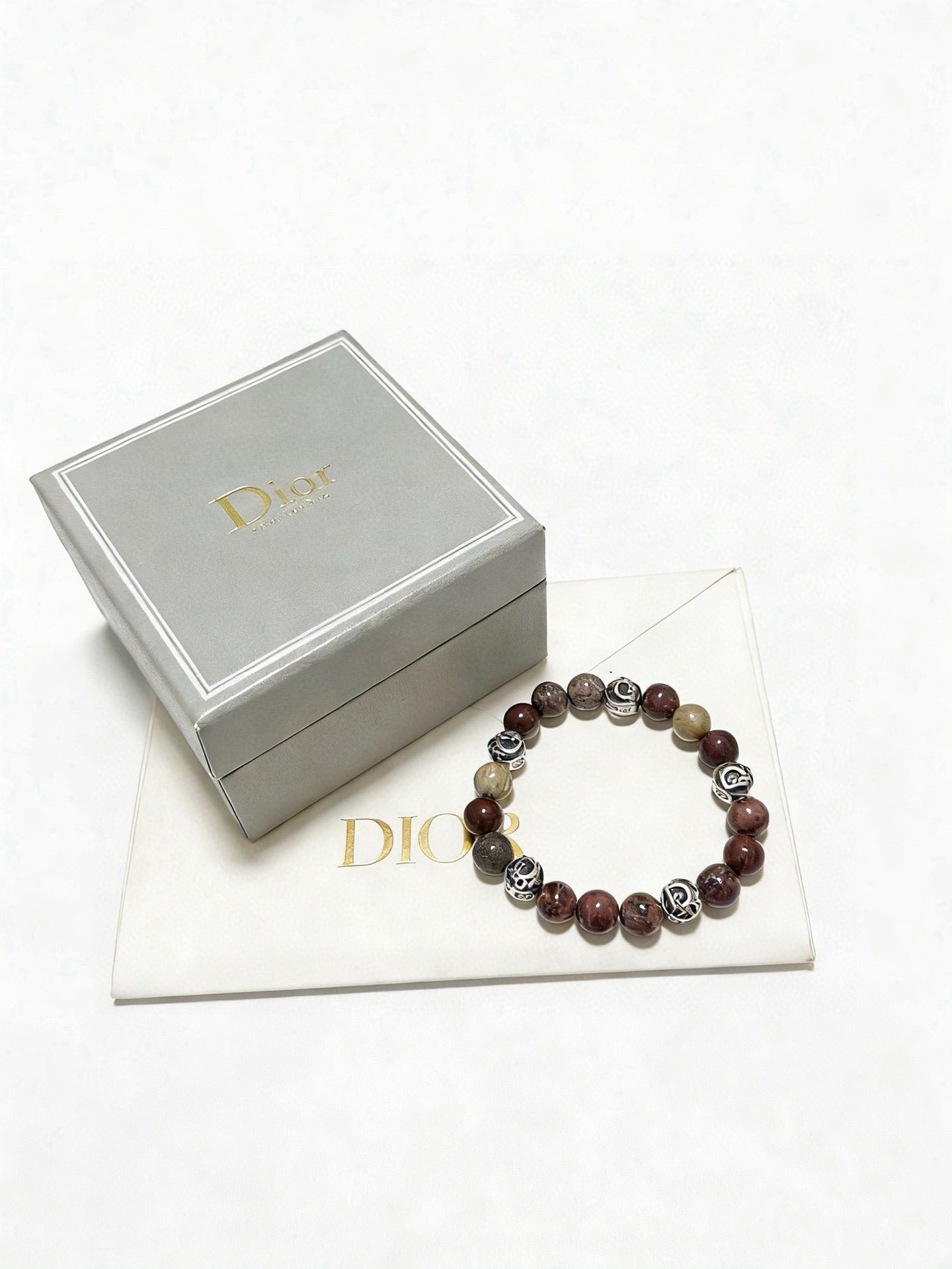 Dior Sterling Silver Vintage-Finish Bracelet