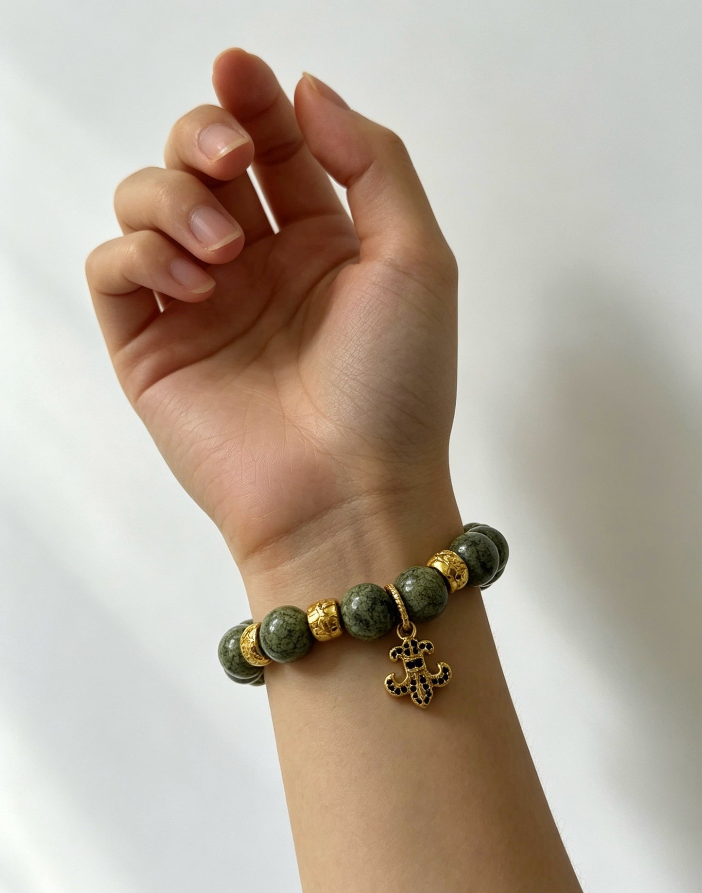 Chrome Hearts Sterling Silver Cross Bracelet