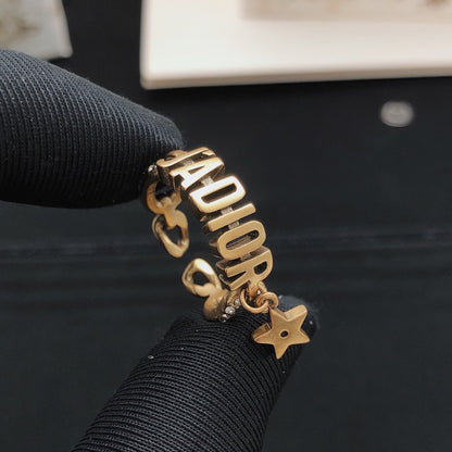 Dior Brass Star Ring
