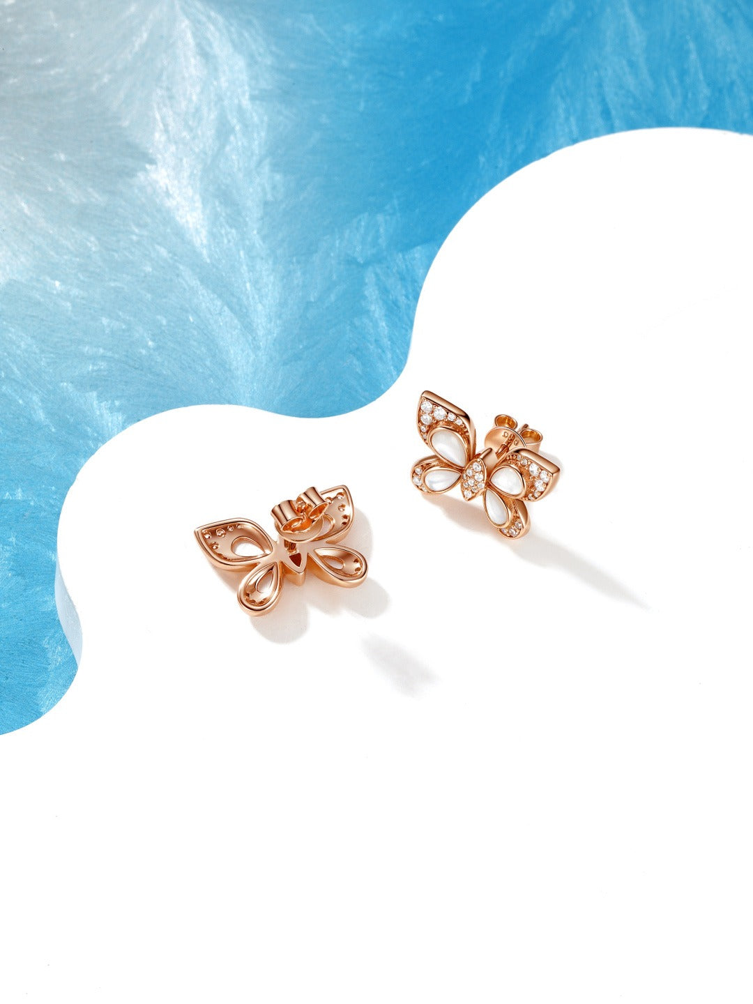 Unbranded Sterling Silver Butterfly Earrings