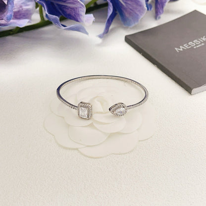 Messika Silver Brass Pave Bracelet