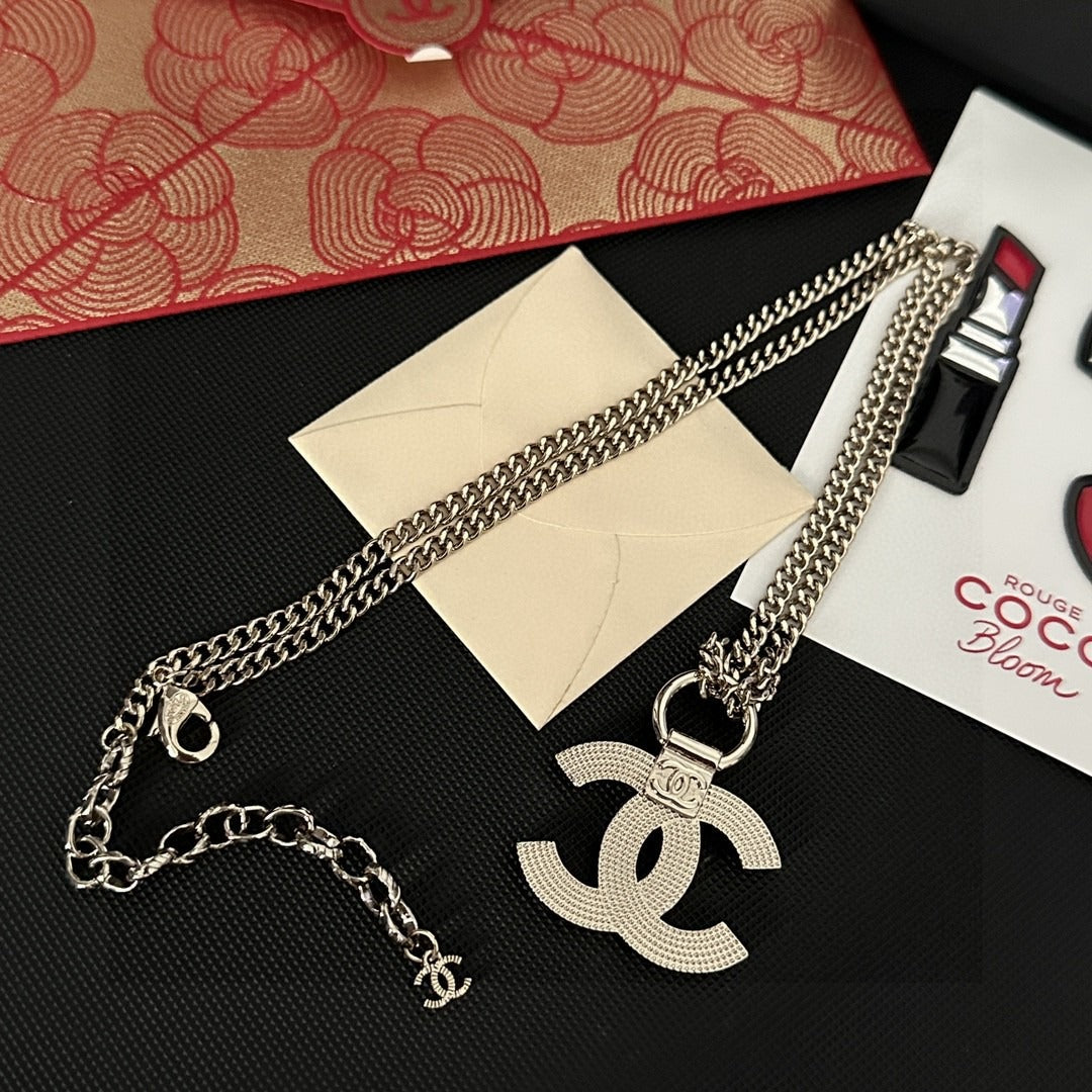 Chanel Logo Necklace
