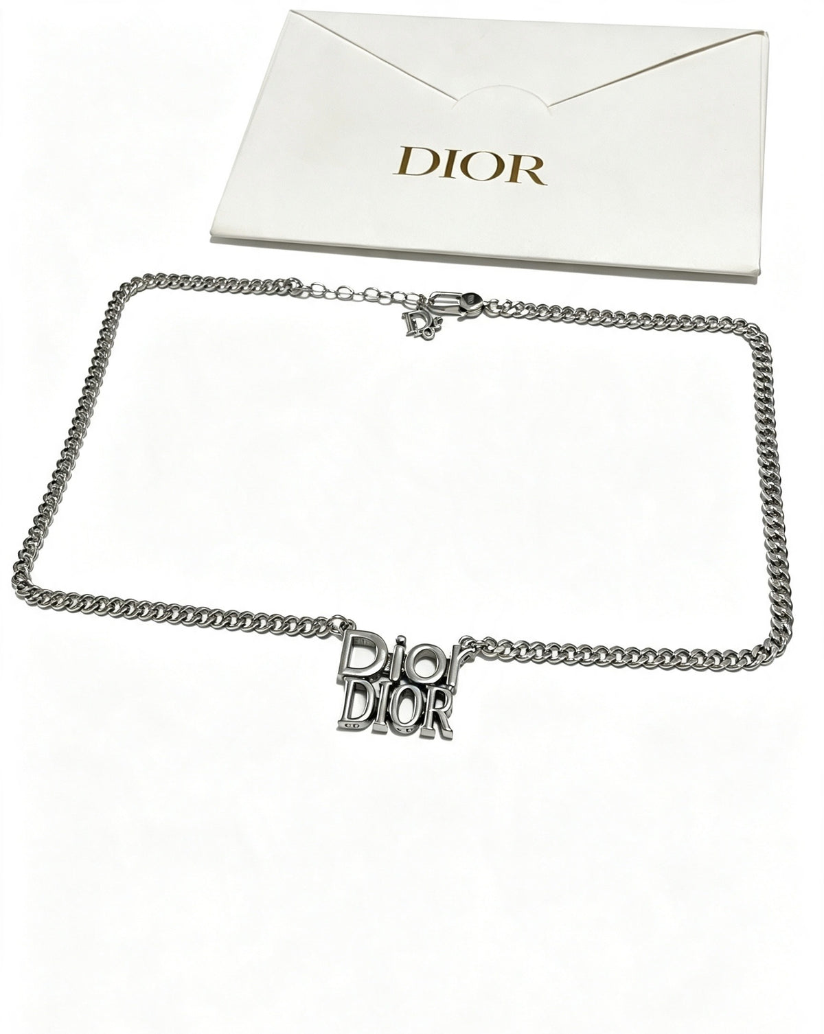 Dior Sterling Silver Chain Necklace