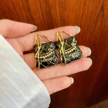 Chanel Logo Earrings