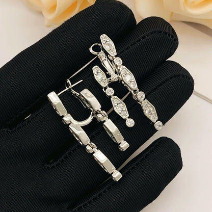 Cartier Silver Brass Tassel Earrings