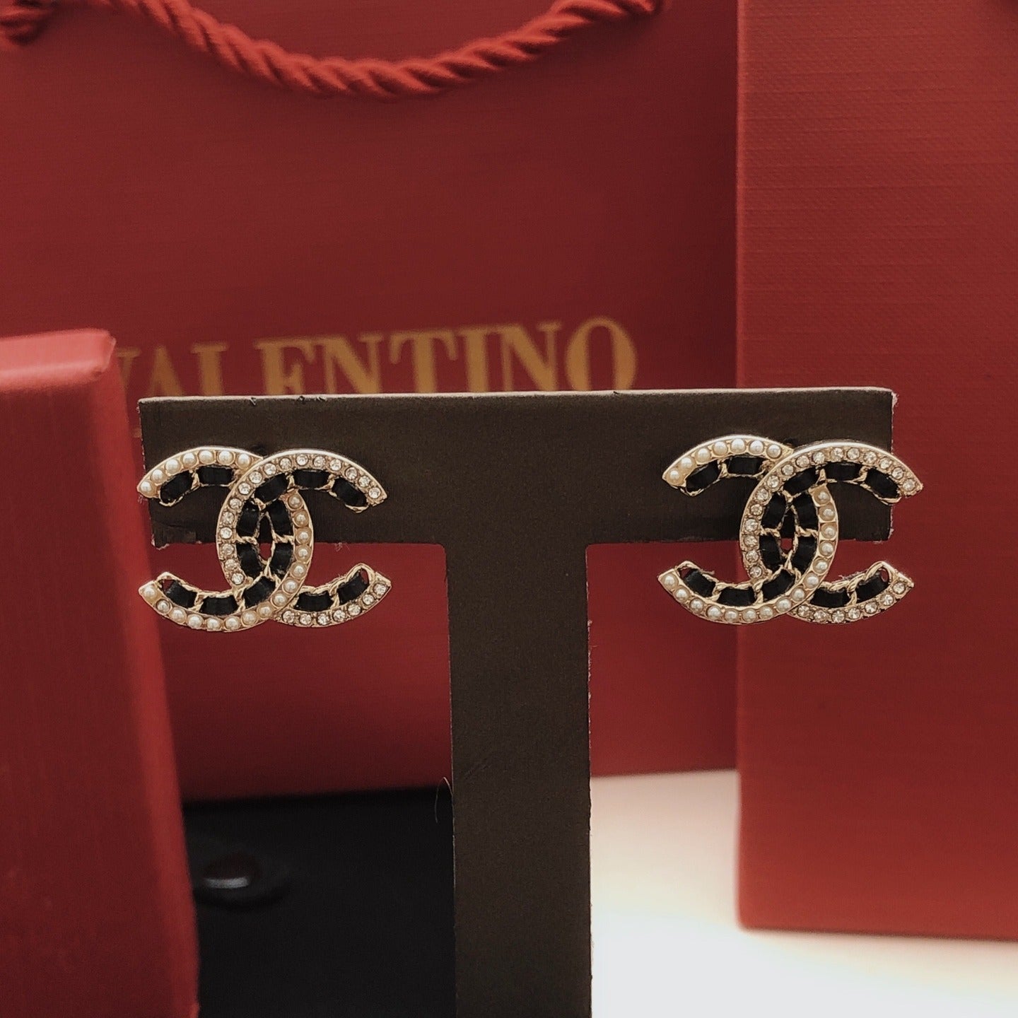 Chanel Leather Earrings