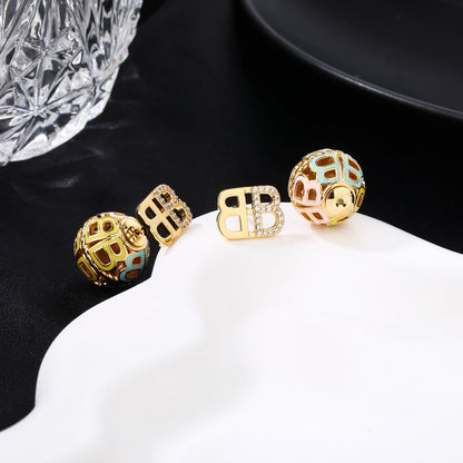 Balenciaga Brass Earrings