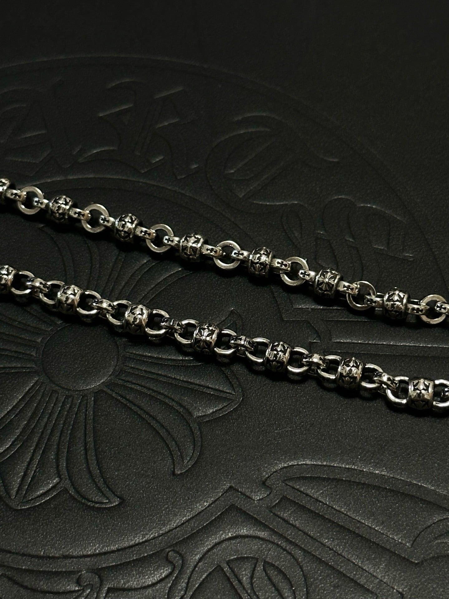 Chrome Hearts Sterling Silver Cross Necklace