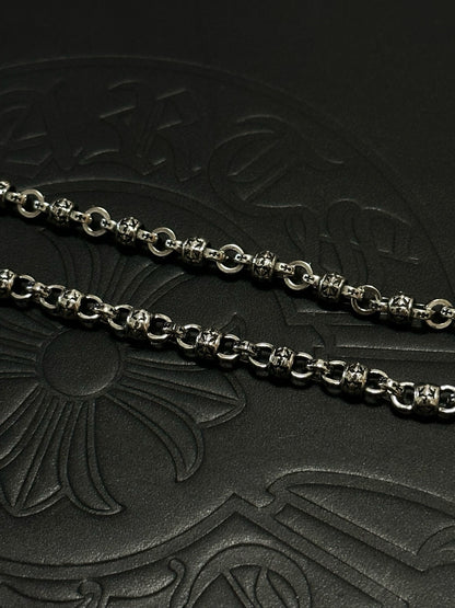 Chrome Hearts Sterling Silver Cross Necklace
