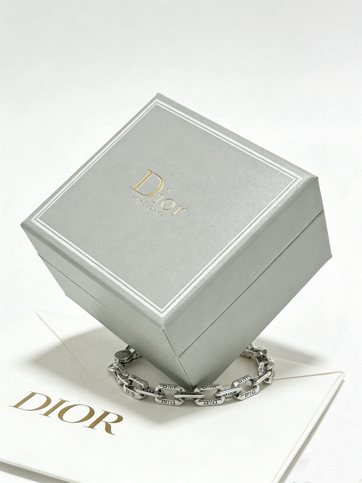 Dior Sterling Silver Chain Bracelet