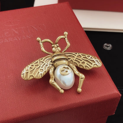 Gucci Brass Bee Brooch