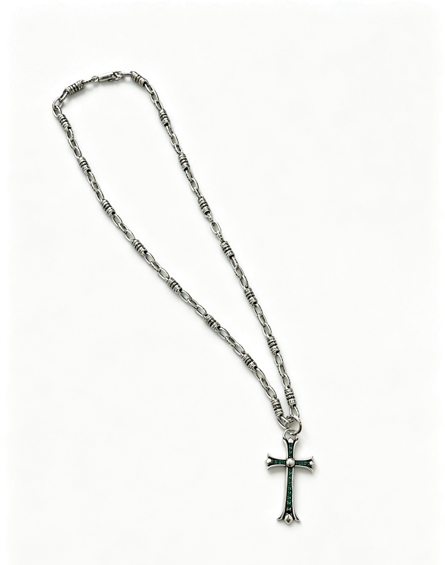 Chrome Hearts Sterling Silver Cross Necklace