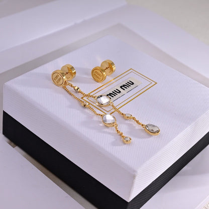 Miu Miu Logo Earrings
