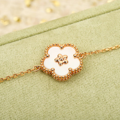 Van Cleef & Arpels Sterling Silver Floral Bracelet