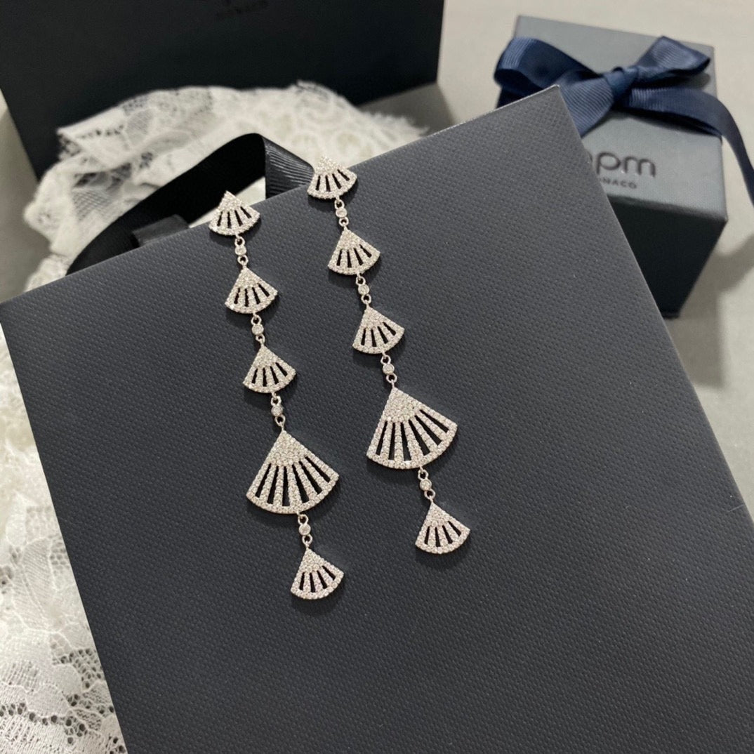 APM Monaco White Earrings