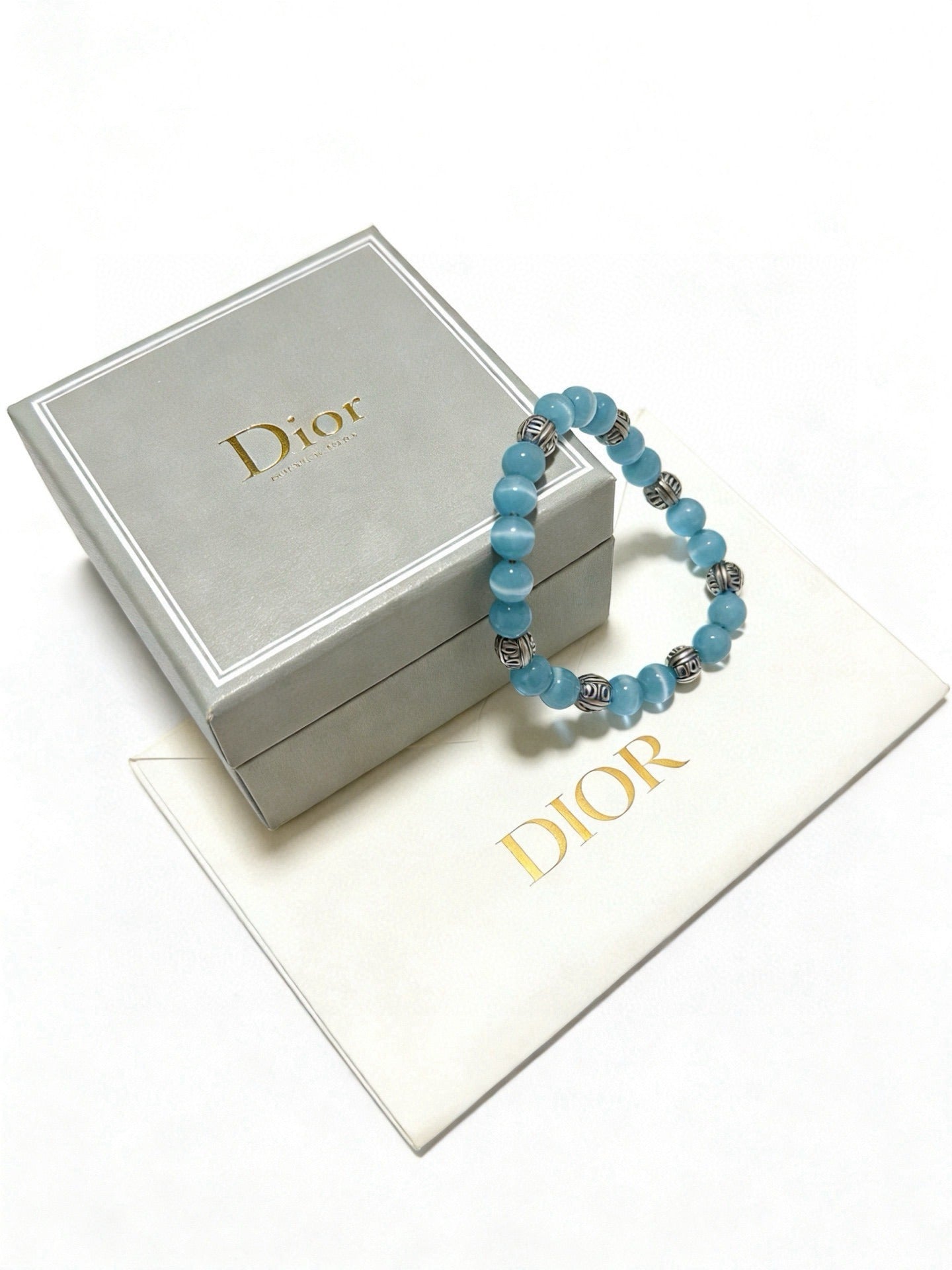 Dior Sterling Silver Vintage-Finish Bracelet