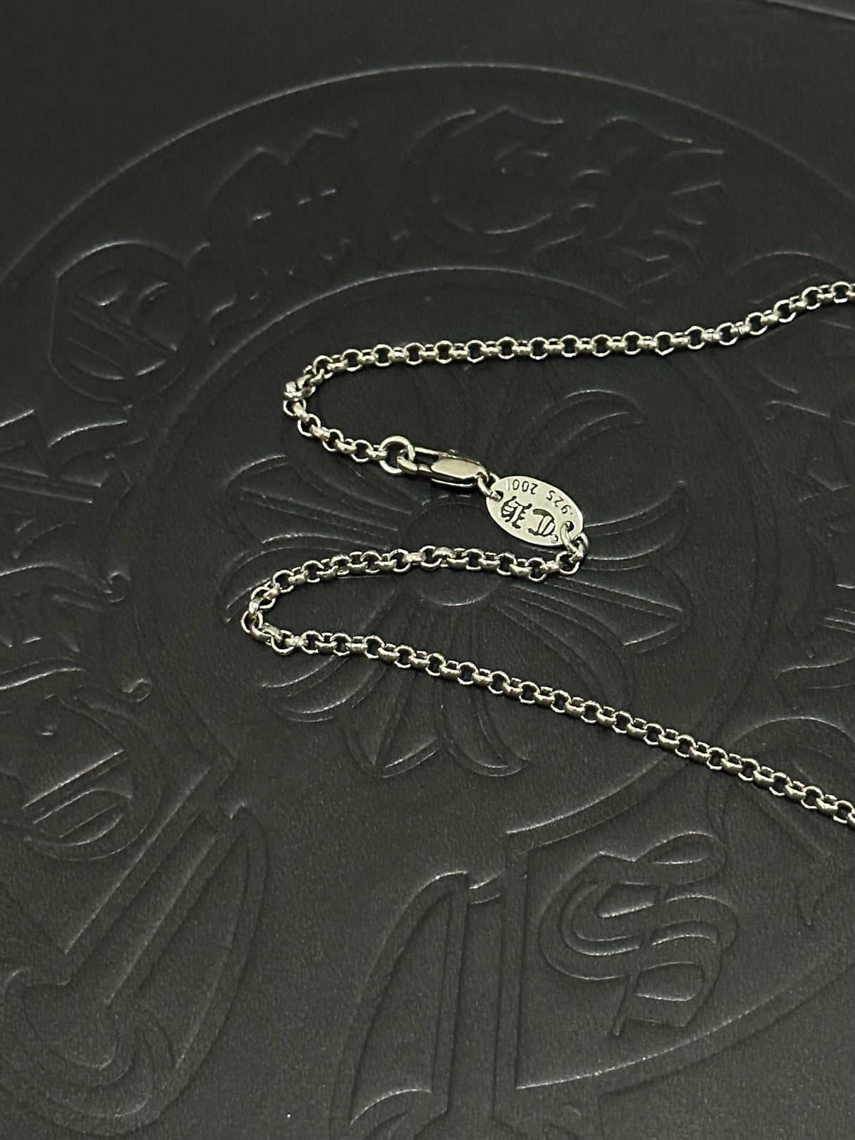 Chrome Hearts Sterling Silver Cross Necklace