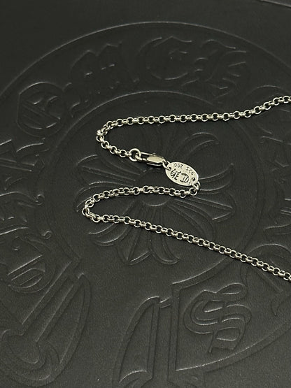 Chrome Hearts Sterling Silver Cross Necklace