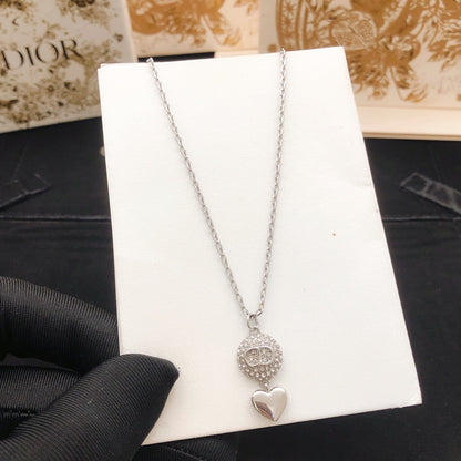 Dior Brass Heart Necklace