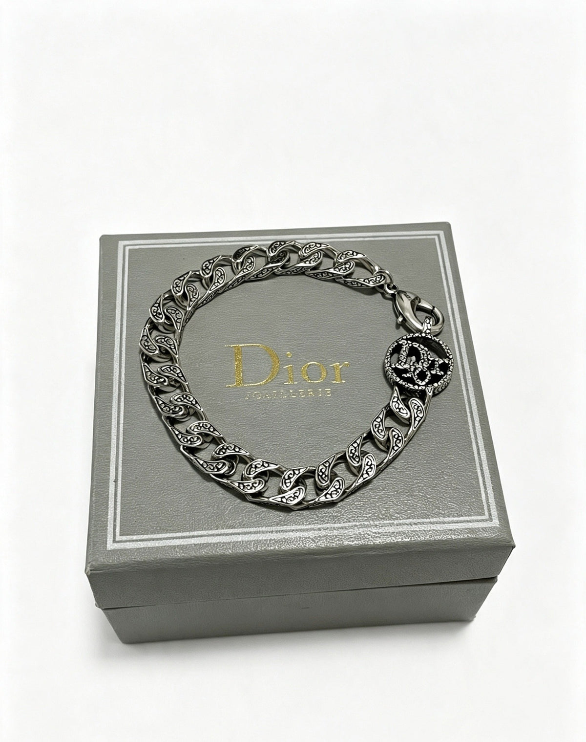 Dior Sterling Silver Chain Bracelet