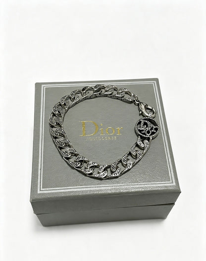 Dior Sterling Silver Chain Bracelet