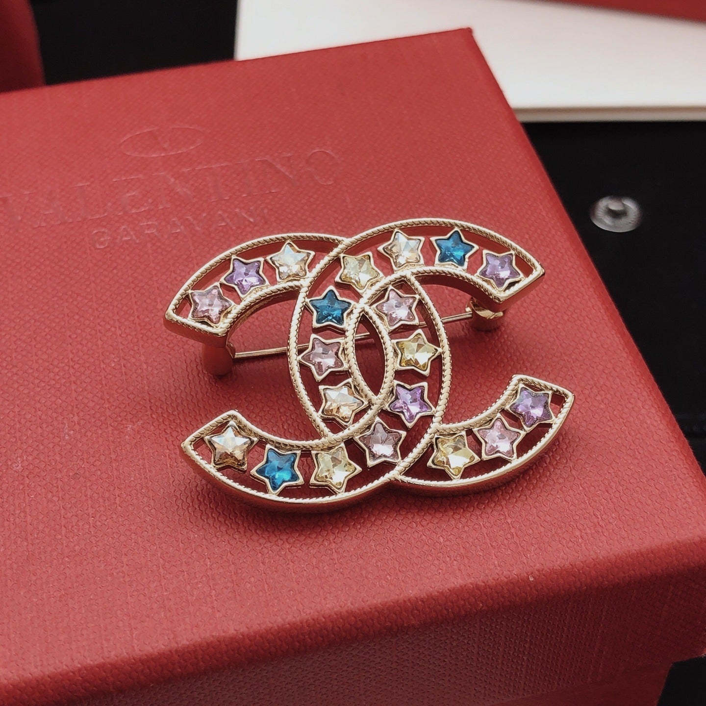 Chanel Brass Star Brooch