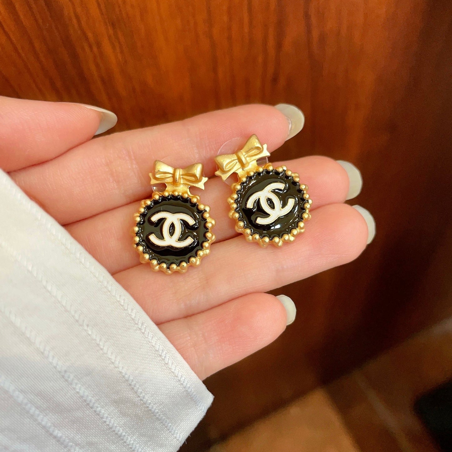 Chanel Bow Earrings