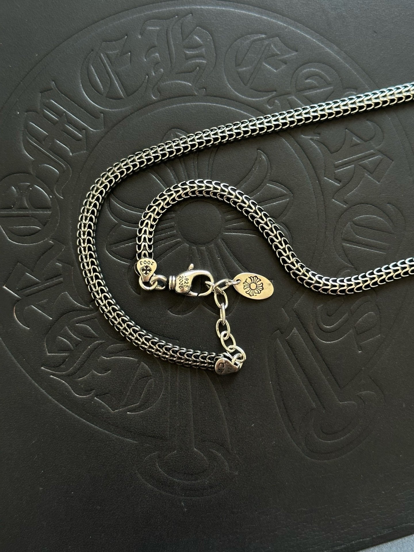 Chrome Hearts Sterling Silver Cross Necklace
